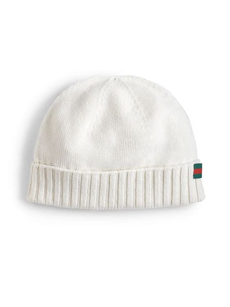 white gucci knit hat|white gucci hats for men.